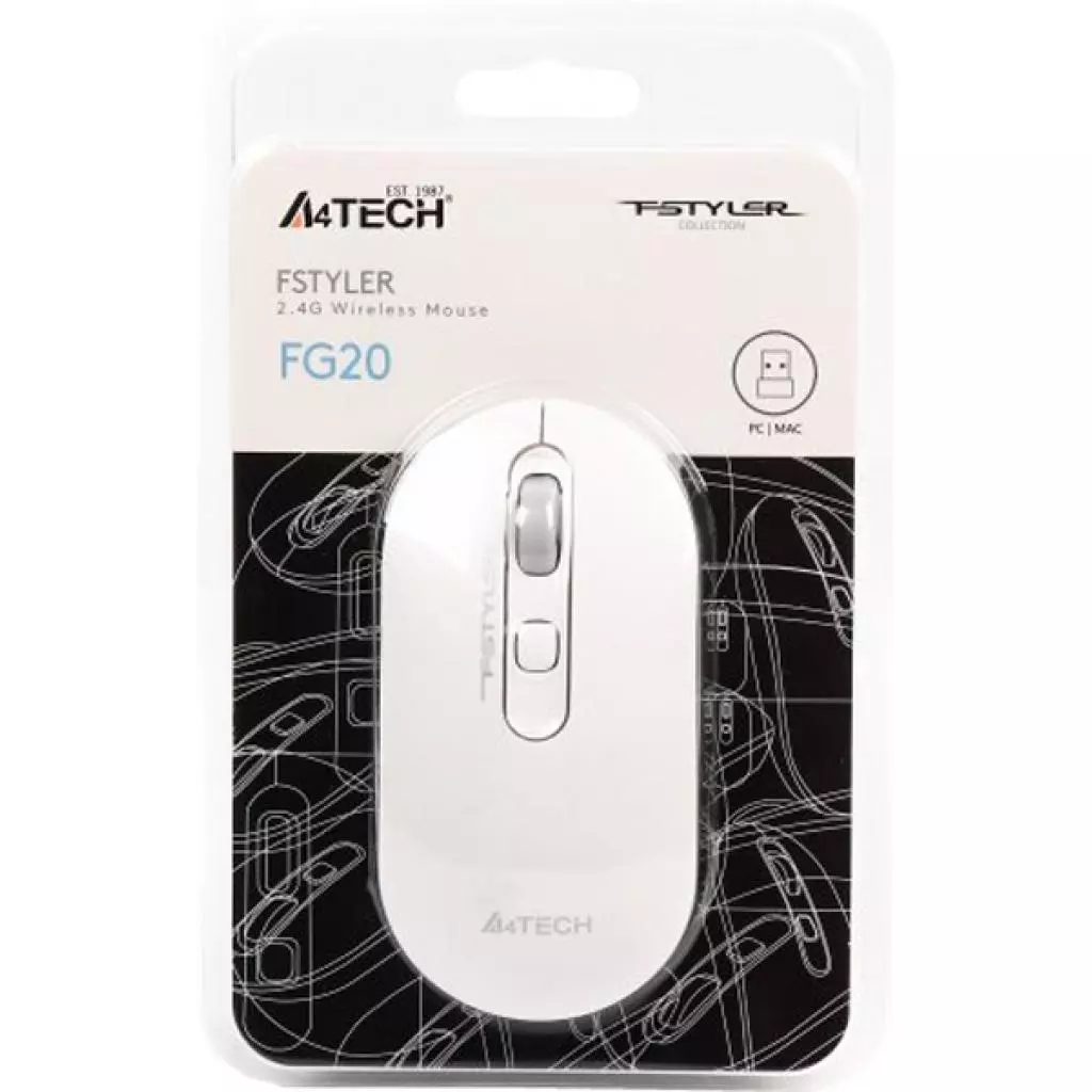Мышка A4Tech FG20 White - 5
