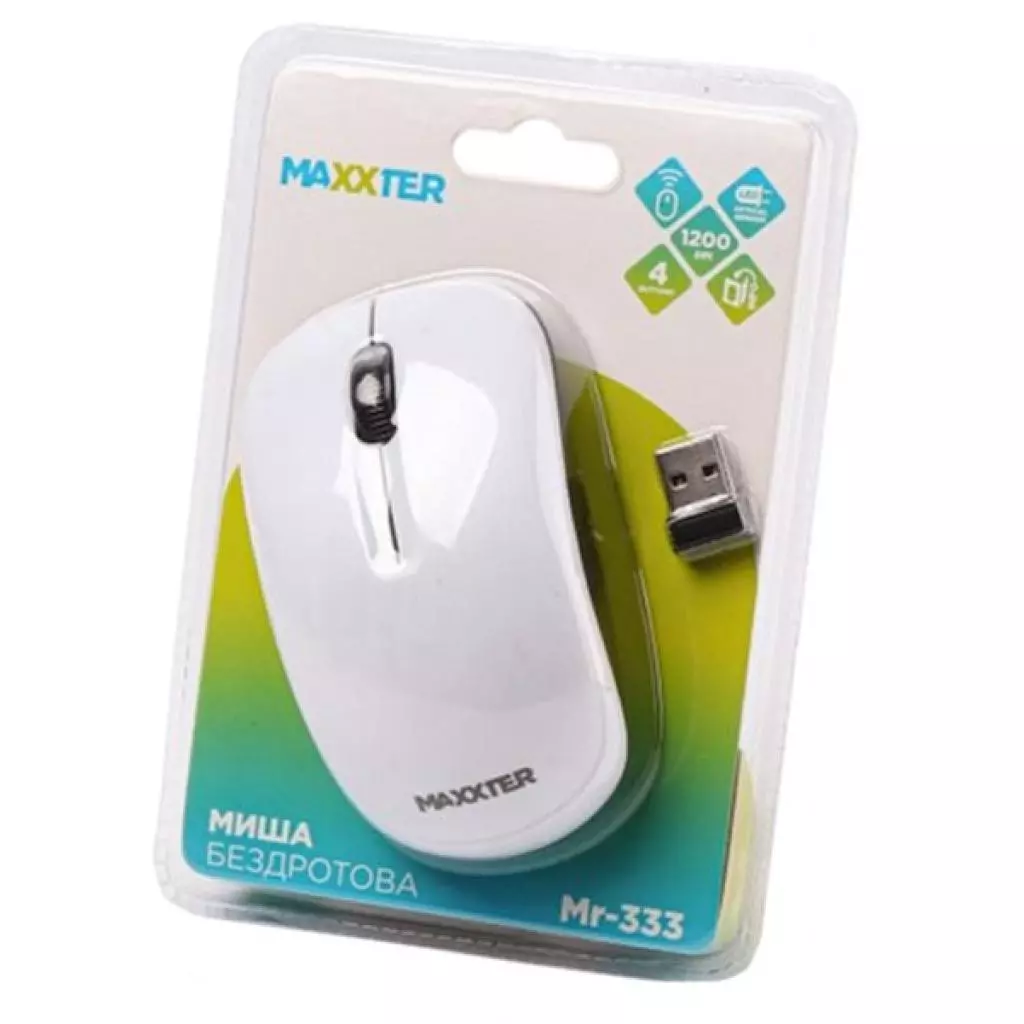 Мышка Maxxter Mr-333-W - 3 Мышка Maxxter Mr-333-W - 3