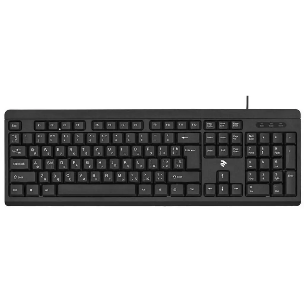 Клавиатура 2E KS108 USB Black (2E-KS108UB) - 1 Клавиатура 2E KS108 USB Black (2E-KS108UB) - 1