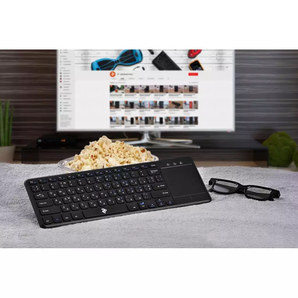 Клавиатура 2E KT100 Touch Wireless Black (2E-KT100WB) - 11 Клавиатура 2E KT100 Touch Wireless Black (2E-KT100WB) - 11