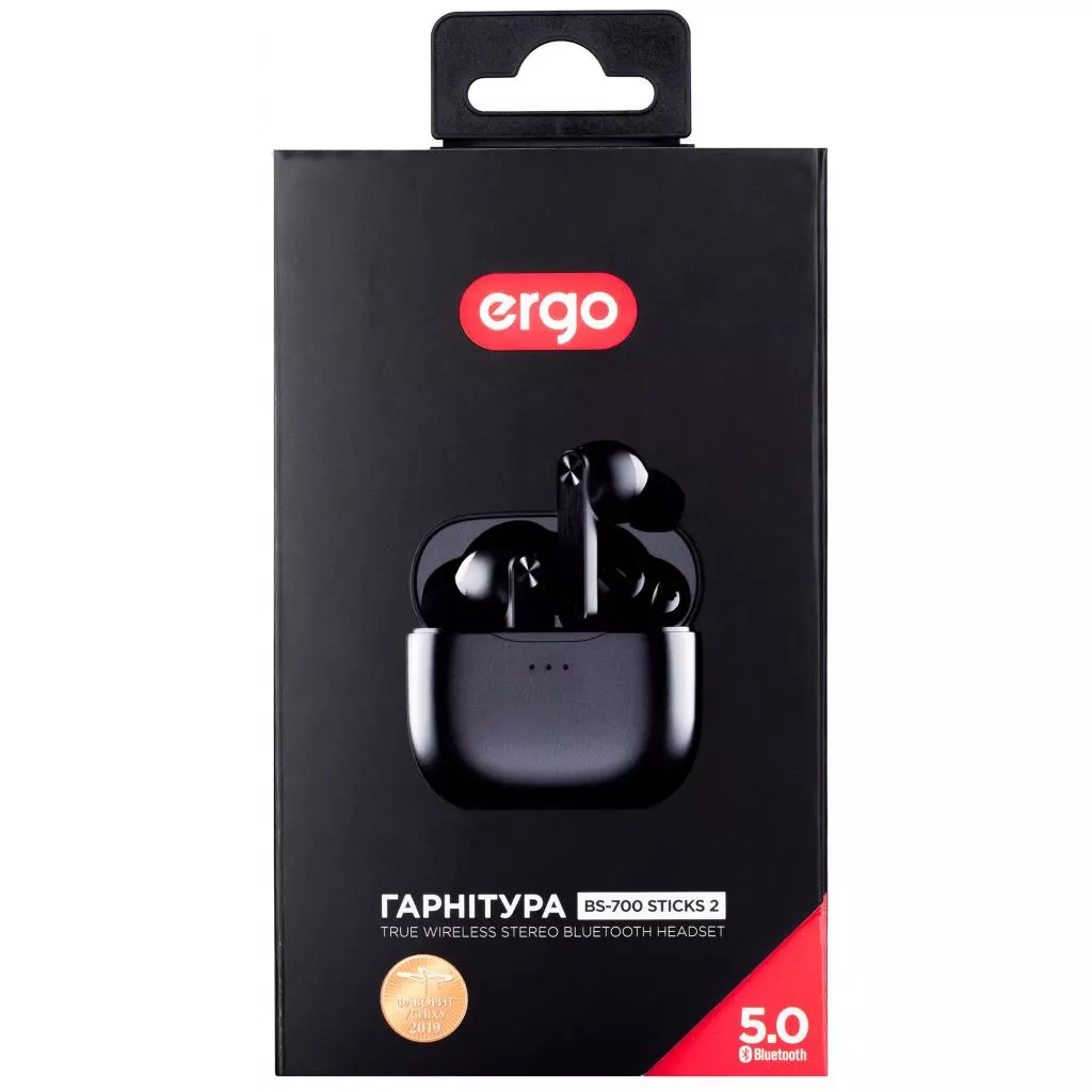 Наушники Ergo BS-700 Sticks 2 Black - 8 Наушники Ergo BS-700 Sticks 2 Black - 8