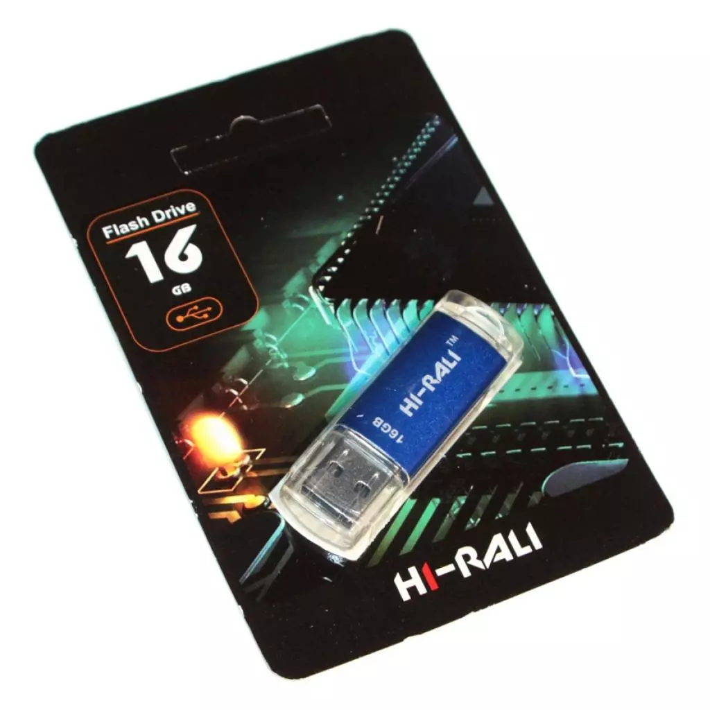 USB флеш накопитель Hi-Rali 16GB Rocket Series Blue USB 2.0 (HI-16GBVCBL)