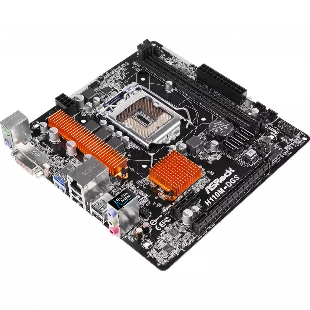 Материнская плата ASRock H110M-DGS - 2