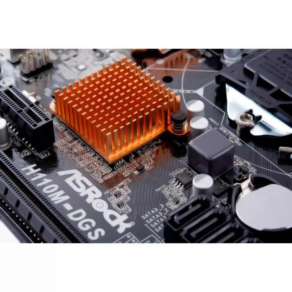 Материнская плата ASRock H110M-DGS - 5