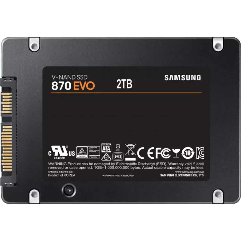 Накопитель SSD 2.5" 2TB 870 EVO Samsung (MZ-77E2T0BW) - 3 Накопитель SSD 2.5" 2TB 870 EVO Samsung (MZ-77E2T0BW) - 3