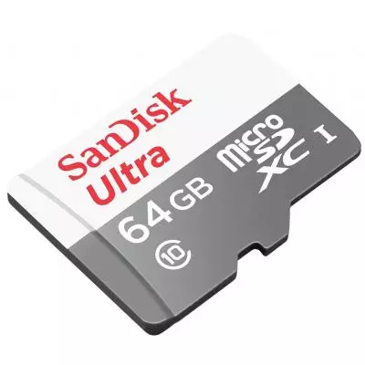 Карта памяти SanDisk 64GB microSDXC Class 10 UHS-I (SDSQUNB-064G-GN3MN) - 1
