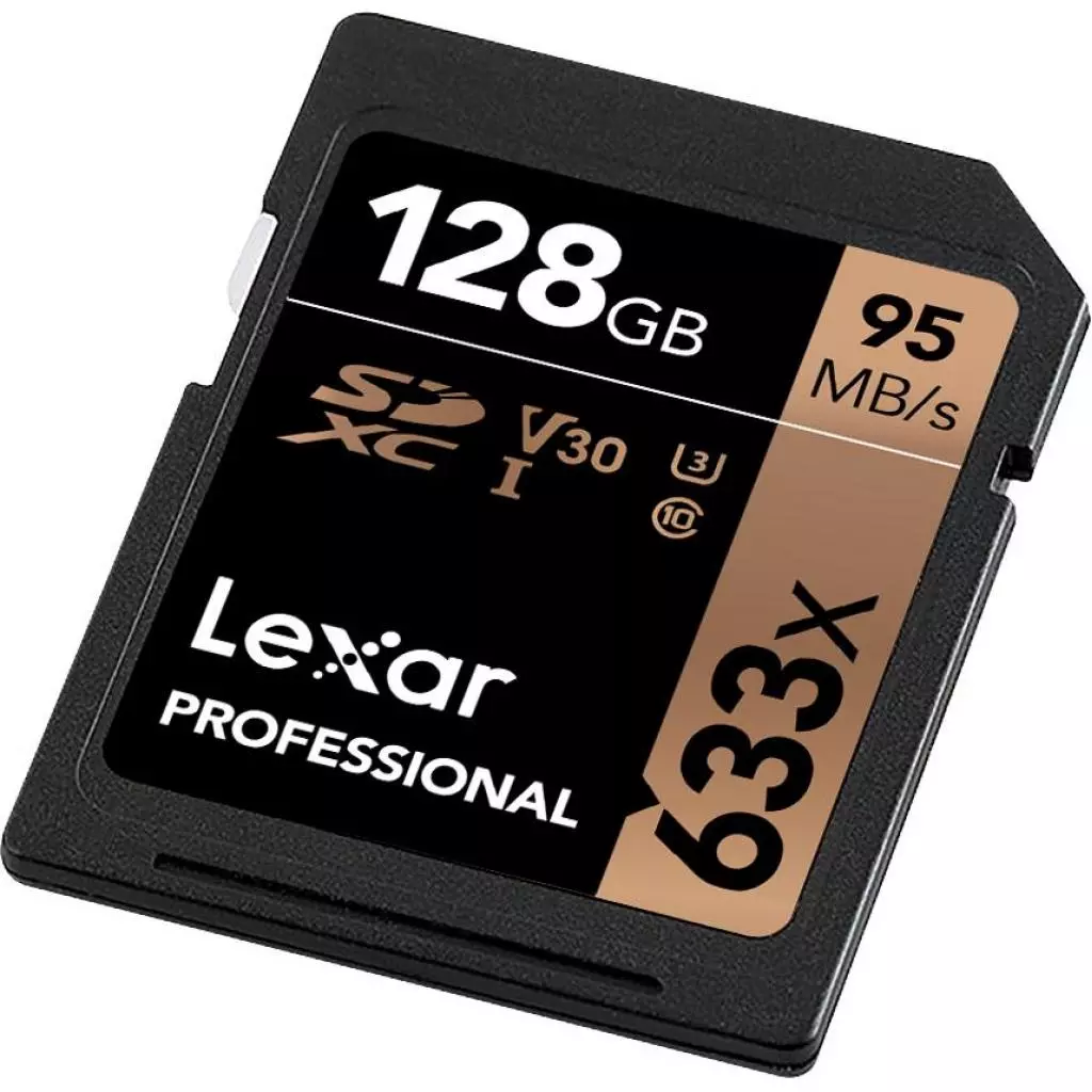 Карта памяти Lexar 128GB SDXC class 10 UHS-I U3 V30 633x Professional (LSD128CB633) - 3 Карта памяти Lexar 128GB SDXC class 10 UHS-I U3 V30 633x Professional (LSD128CB633) - 3