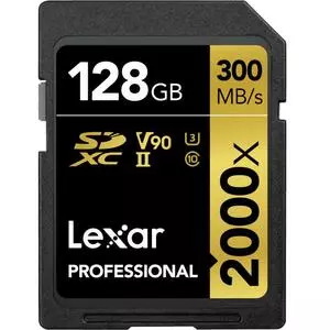 Карта памяти Lexar 128GB SDXC class 10 UHS-II 2000x Professional (LSD2000128G-BNNNG)