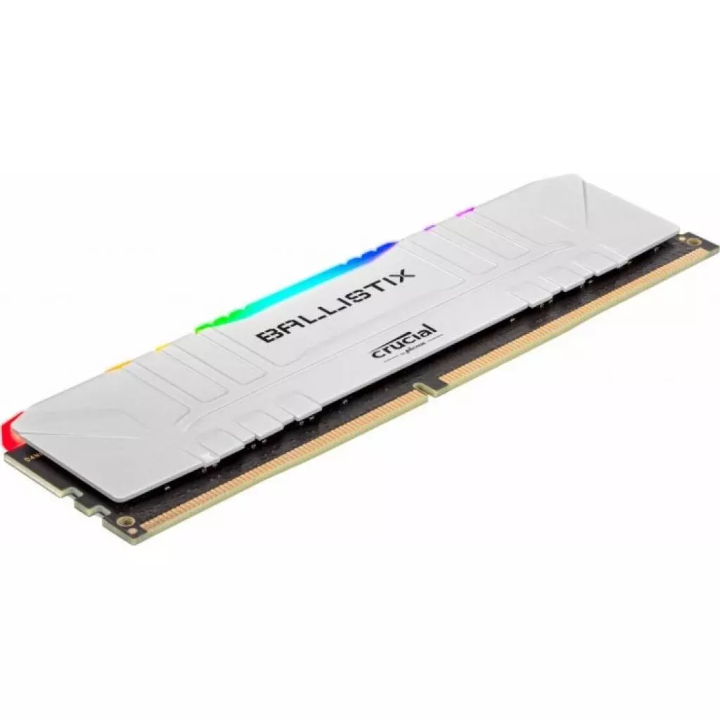 Модуль памяти для компьютера DDR4 16GB (2x8GB) 3600 MHz Ballistix White RGB Micron (BL2K8G36C16U4WL) - 1