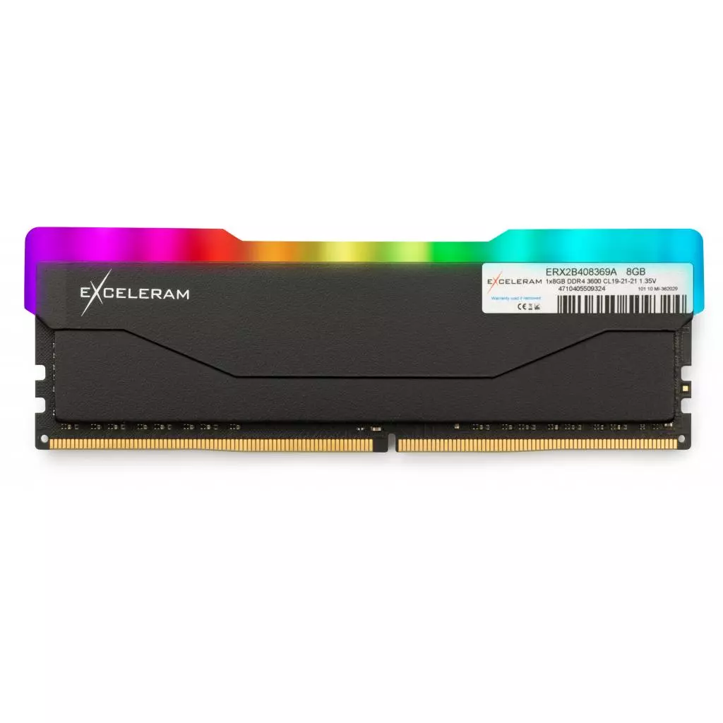 Модуль памяти для компьютера DDR4 8GB 3600 MHz RGB X2 Series Black eXceleram (ERX2B408369A)