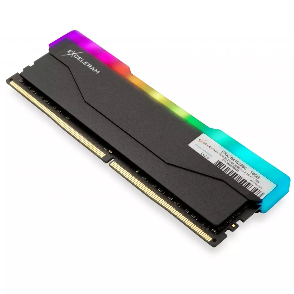 Модуль памяти для компьютера DDR4 16GB 3200 MHz RGB X2 Series Black eXceleram (ERX2B416326C) - 1 Модуль памяти для компьютера DDR4 16GB 3200 MHz RGB X2 Series Black eXceleram (ERX2B416326C) - 1