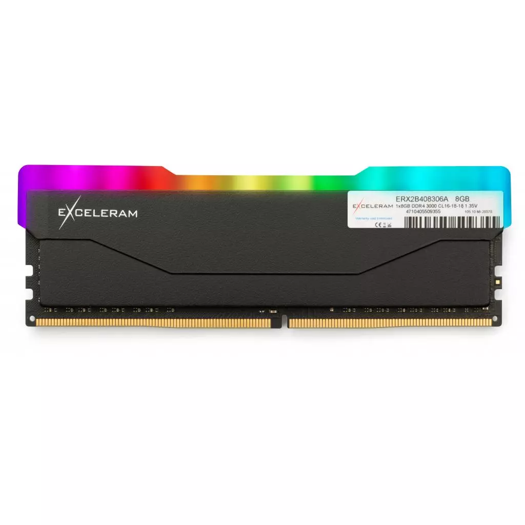 Модуль памяти для компьютера DDR4 8GB 3000 MHz RGB X2 Series Black eXceleram (ERX2B408306A)