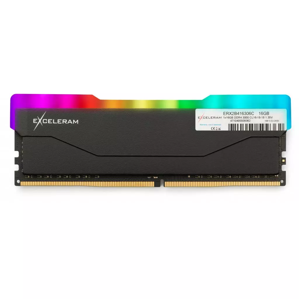 Модуль памяти для компьютера DDR4 16GB 3000 MHz RGB X2 Series Black eXceleram (ERX2B416306C)