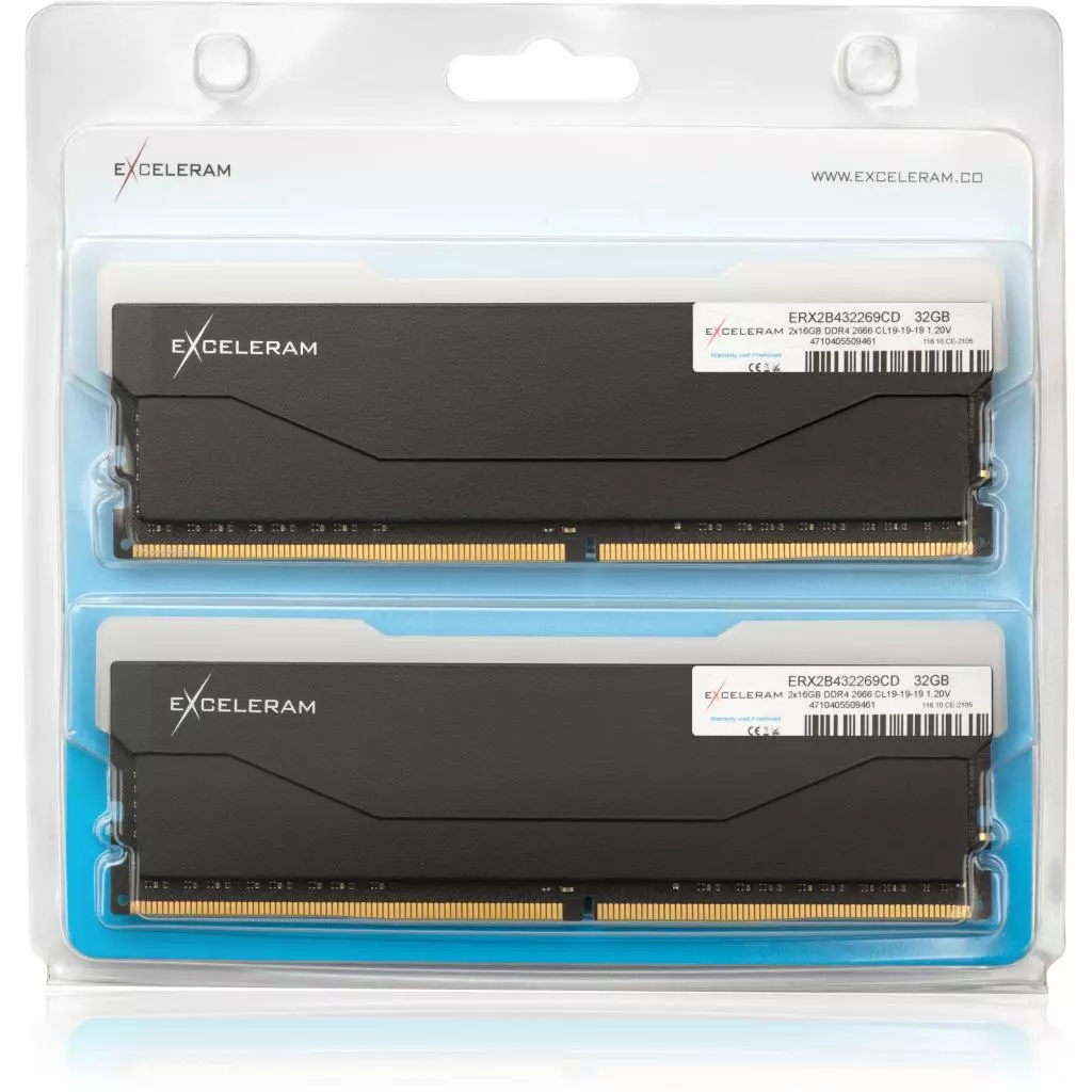 Модуль памяти для компьютера DDR4 32GB (2x16GB) 2666 MHz RGB X2 Series Black eXceleram (ERX2B432269CD) - 2 Модуль памяти для компьютера DDR4 32GB (2x16GB) 2666 MHz RGB X2 Series Black eXceleram (ERX2B432269CD) - 2