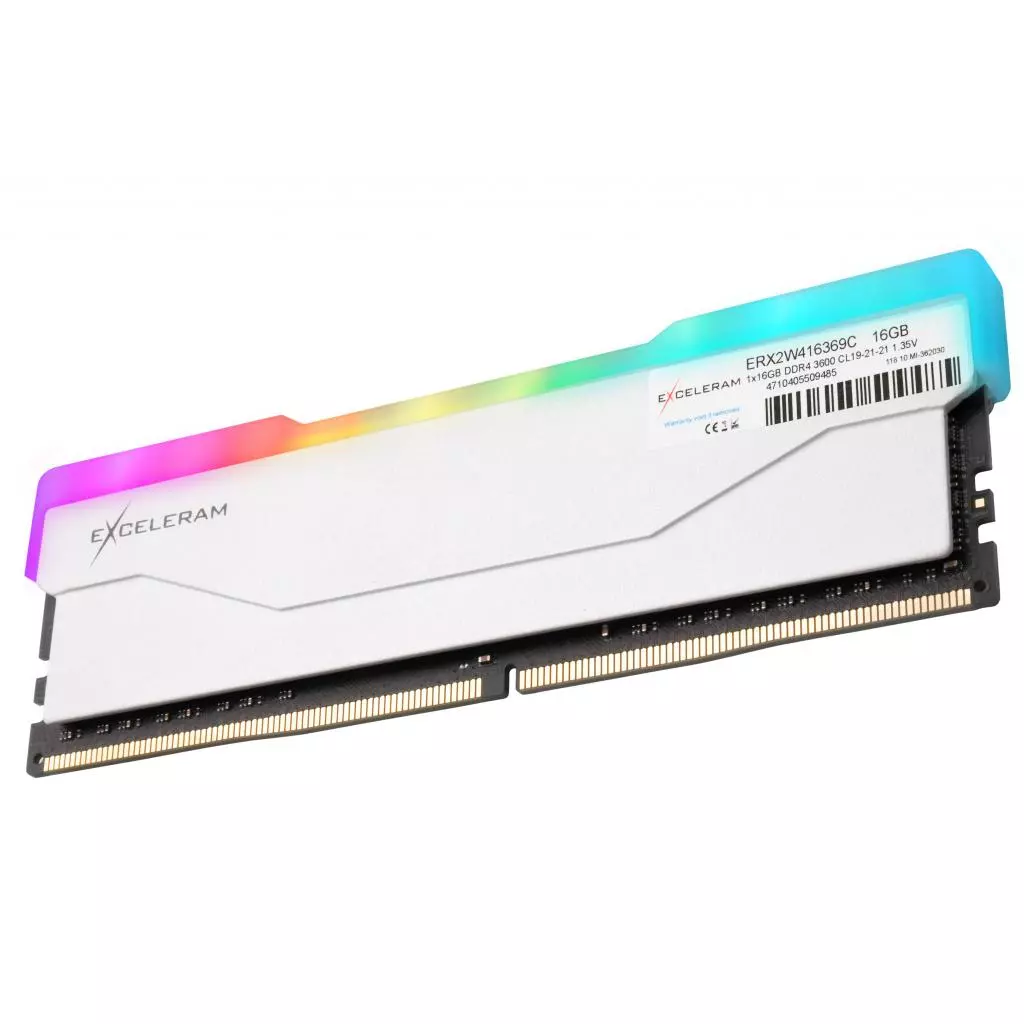 Модуль памяти для компьютера DDR4 16GB 3600 MHz RGB X2 Series White eXceleram (ERX2W416369C) - 1 Модуль памяти для компьютера DDR4 16GB 3600 MHz RGB X2 Series White eXceleram (ERX2W416369C) - 1