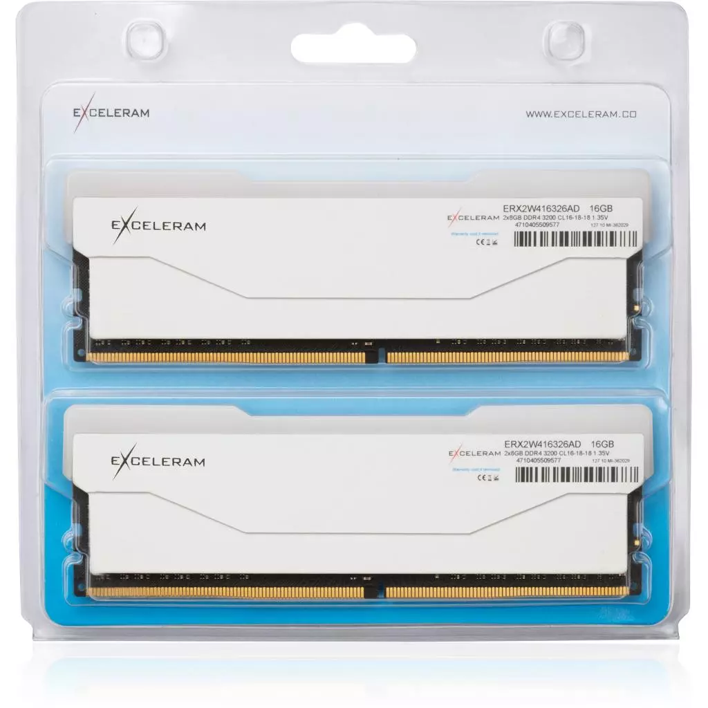 Модуль памяти для компьютера DDR4 16GB (2x8GB) 3200 MHz RGB X2 Series White eXceleram (ERX2W416326AD) - 2 Модуль памяти для компьютера DDR4 16GB (2x8GB) 3200 MHz RGB X2 Series White eXceleram (ERX2W416326AD) - 2