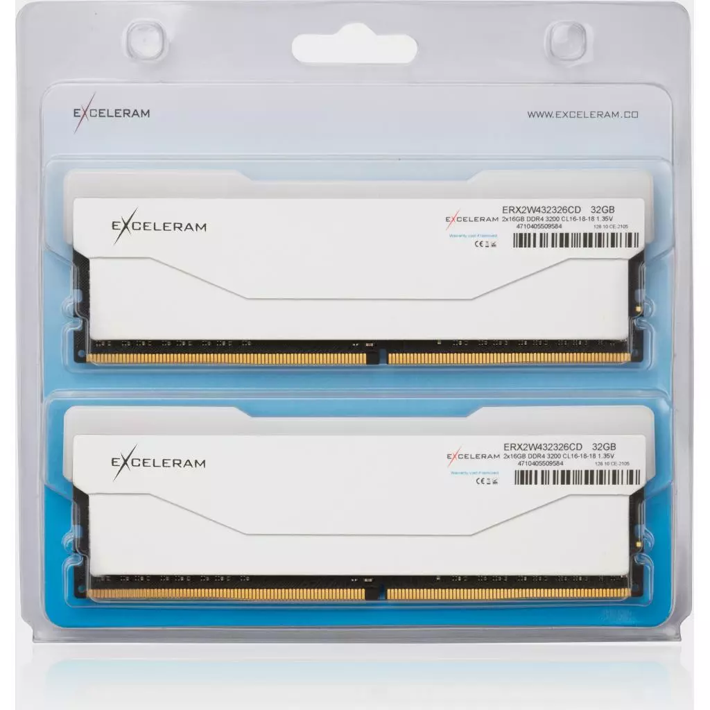 Модуль памяти для компьютера DDR4 32GB (2x16GB) 3200 MHz RGB X2 Series White eXceleram (ERX2W432326CD) - 2 Модуль памяти для компьютера DDR4 32GB (2x16GB) 3200 MHz RGB X2 Series White eXceleram (ERX2W432326CD) - 2