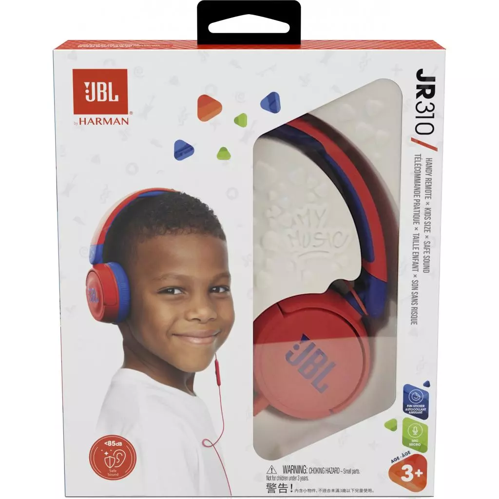 Наушники JBL JR 310 Red (JBLJR310RED) - 6 Наушники JBL JR 310 Red (JBLJR310RED) - 6