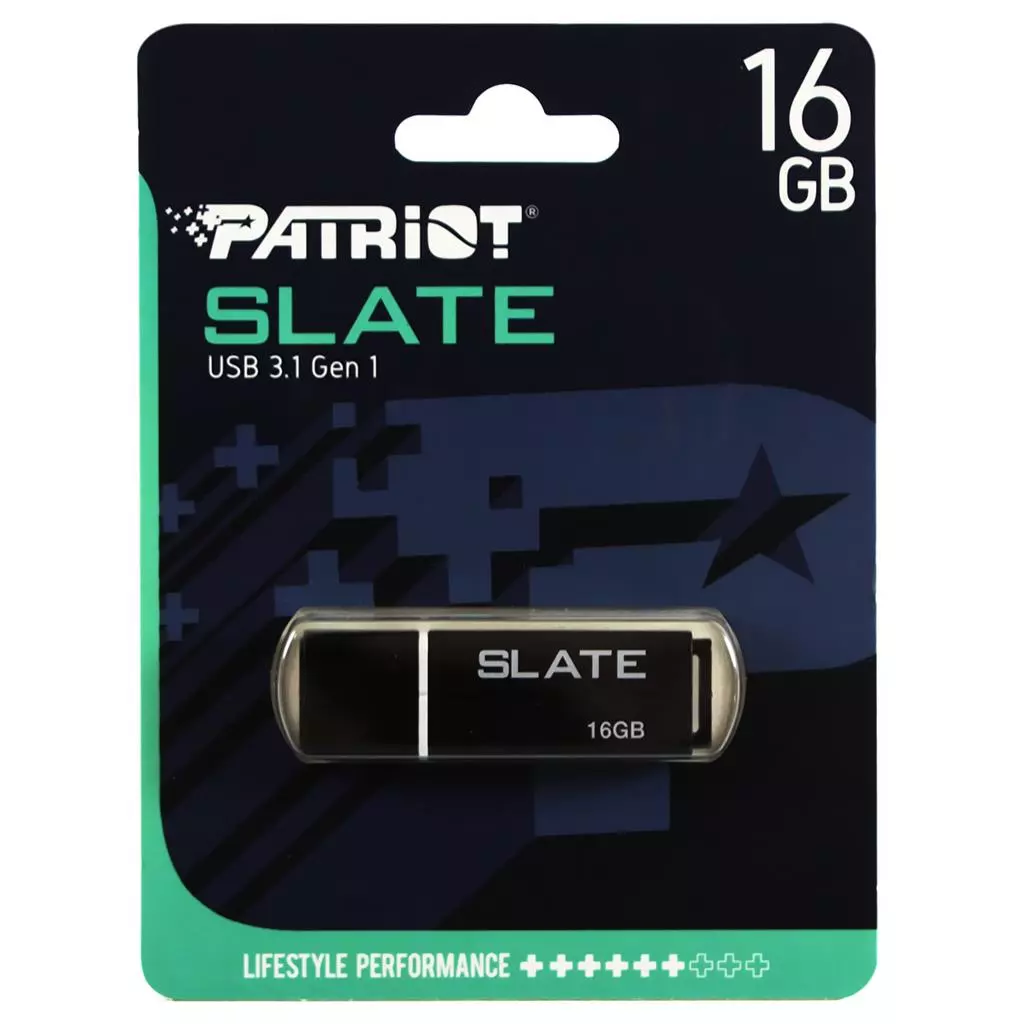 USB флеш накопитель Patriot 16GB Lifestyle Slate Black USB 3.1 (PSF16GLSS3USB) - 5 USB флеш накопитель Patriot 16GB Lifestyle Slate Black USB 3.1 (PSF16GLSS3USB) - 5
