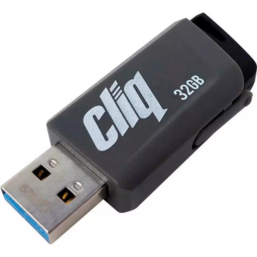 USB флеш накопитель Patriot 32GB ST-Lifestyle Cliq Grey USB 3.1 (PSF32GCL3USB) - 2 USB флеш накопитель Patriot 32GB ST-Lifestyle Cliq Grey USB 3.1 (PSF32GCL3USB) - 2