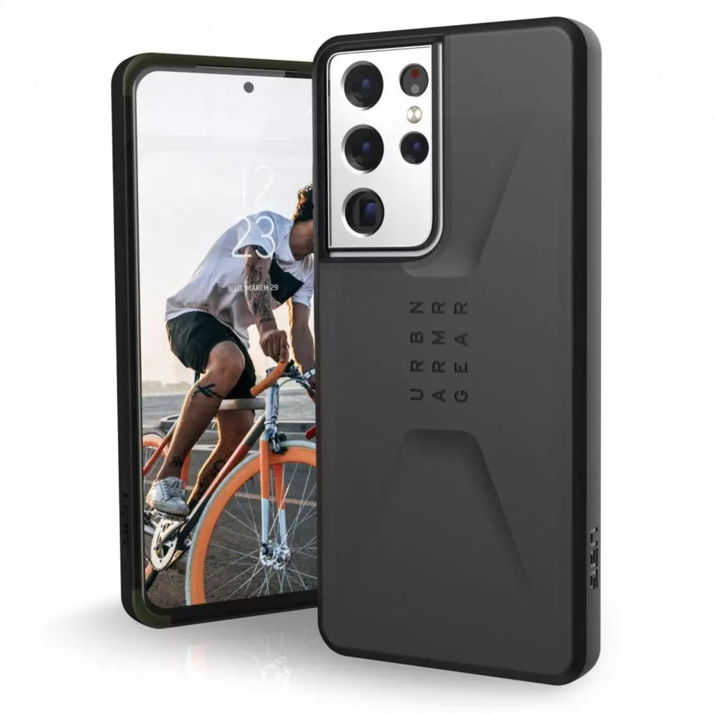 Чехол для моб. телефона Uag Samsung Galaxy S21 Ultra Civilian, Black (21283D114040) - 1 Чехол для моб. телефона Uag Samsung Galaxy S21 Ultra Civilian, Black (21283D114040) - 1
