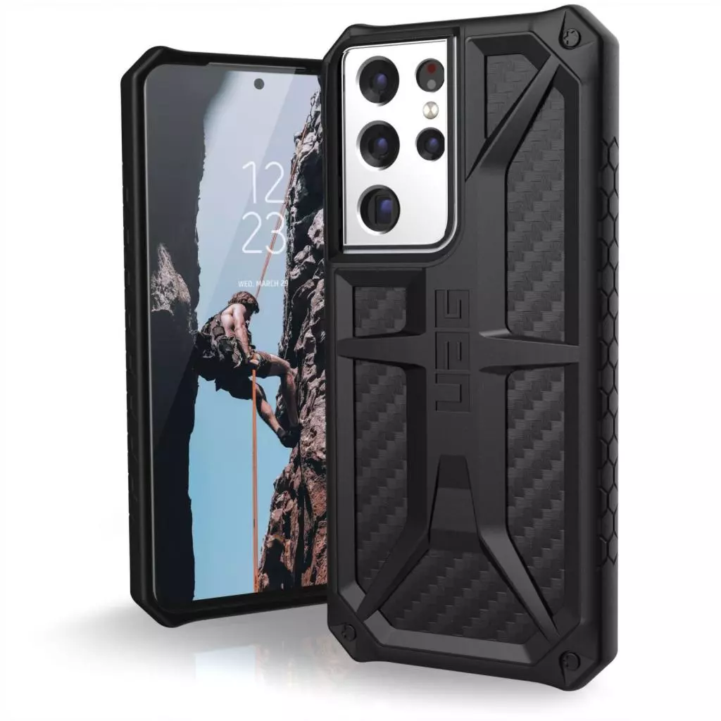Чехол для моб. телефона Uag Samsung Galaxy S21 Ultra Monarch, Carbon Fiber (212831114242) - 1 Чехол для моб. телефона Uag Samsung Galaxy S21 Ultra Monarch, Carbon Fiber (212831114242) - 1