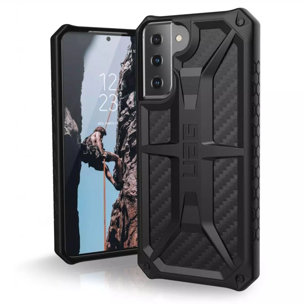 Чехол для моб. телефона Uag Samsung Galaxy S21+ Monarch, Carbon Fiber (212821114242) - 1 Чехол для моб. телефона Uag Samsung Galaxy S21+ Monarch, Carbon Fiber (212821114242) - 1