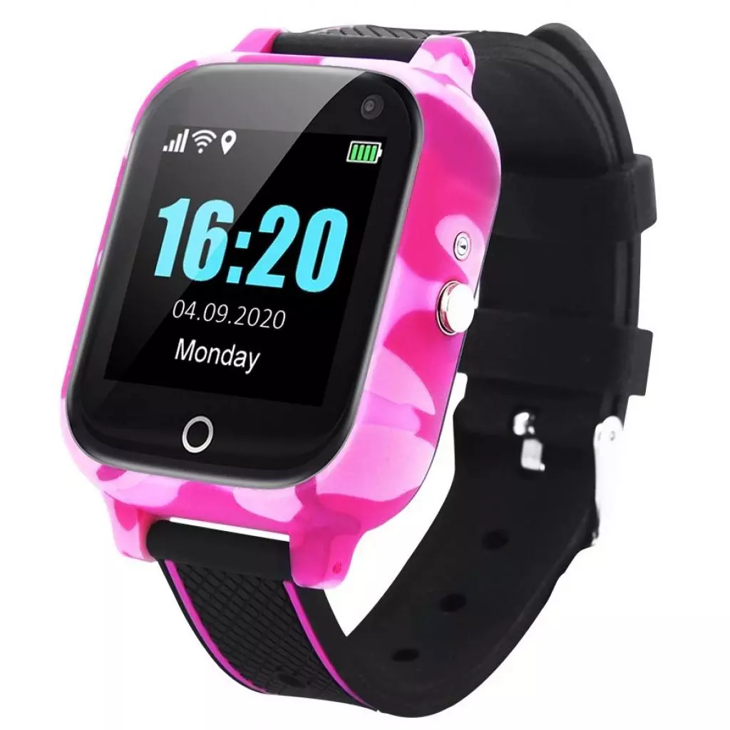 Смарт-часы GoGPS T01 телефон-часы, Термометр Red (T01RD)