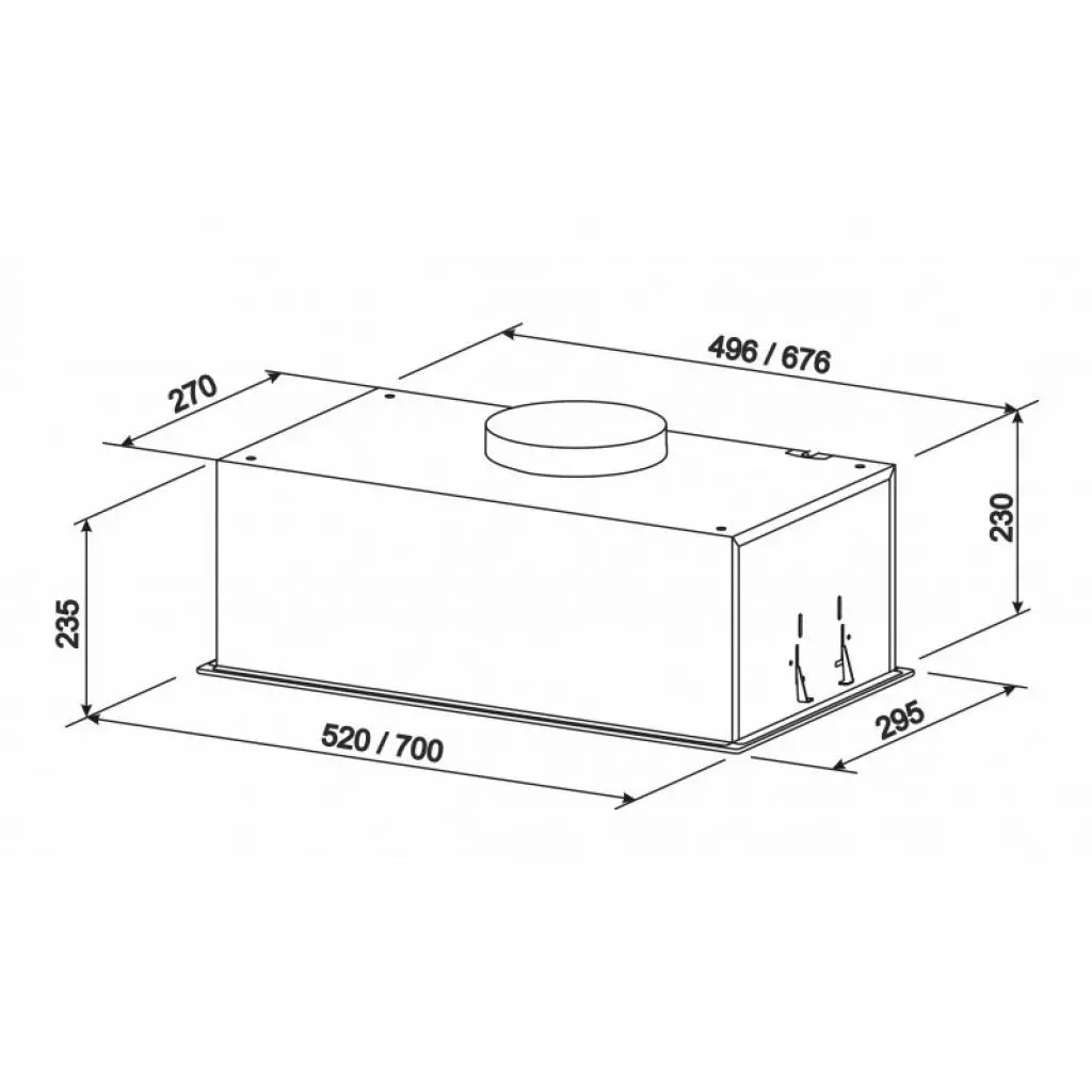 Вытяжка кухонная Eleyus GEMINI 800 LED 52 BL - 6