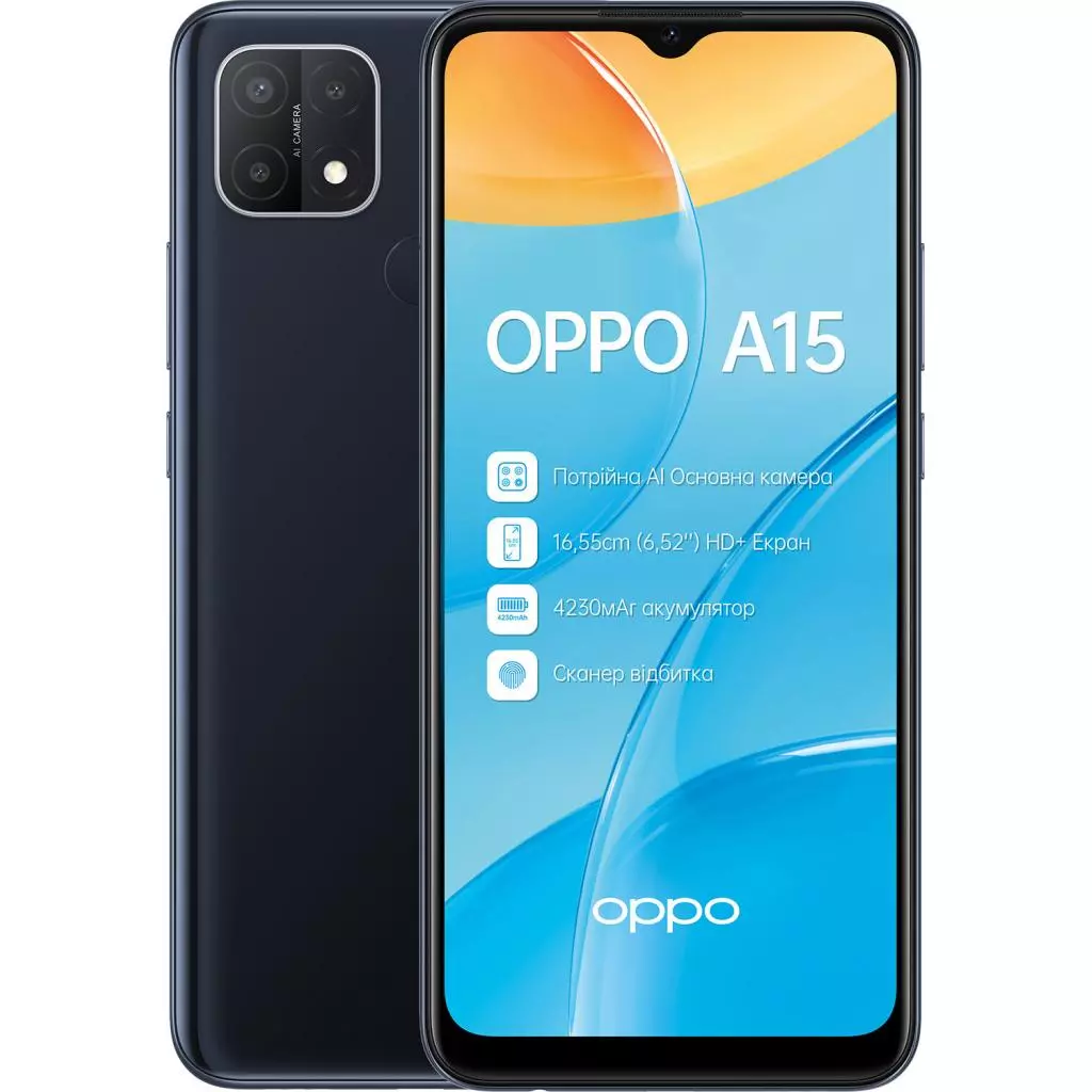 Мобильный телефон Oppo A15 2/32GB Dynamic Black (OFCPH2185_BLACK_2/32) - 10