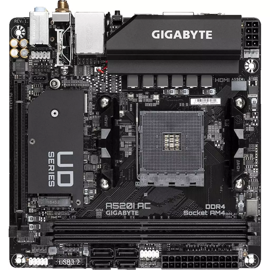 Материнская плата GIGABYTE A520I AC - 1 Материнская плата GIGABYTE A520I AC - 1