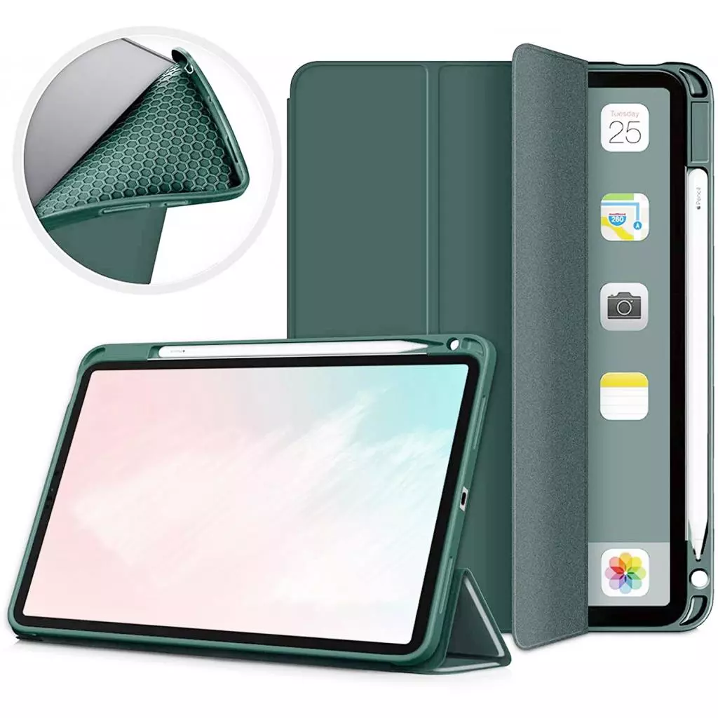 Чехол для планшета BeCover Direct Charge Pen Apple iPad Air 10.9 2020/2021 Dark Green (705529) - 1 Чехол для планшета BeCover Direct Charge Pen Apple iPad Air 10.9 2020/2021 Dark Green (705529) - 1