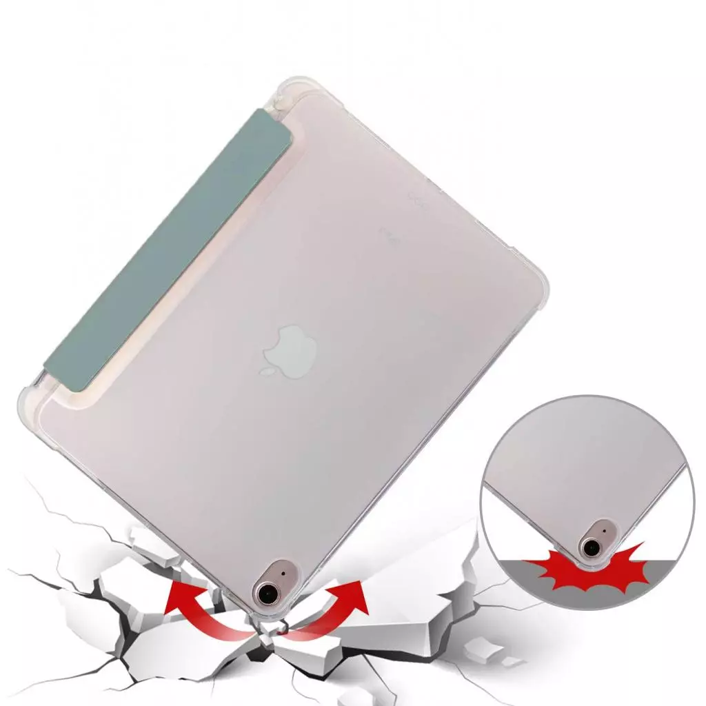 Чехол для планшета BeCover Soft TPU Apple Pencil Apple iPad Air 10.9 2020/2021 Dark Green (705521) - 3 Чехол для планшета BeCover Soft TPU Apple Pencil Apple iPad Air 10.9 2020/2021 Dark Green (705521) - 3