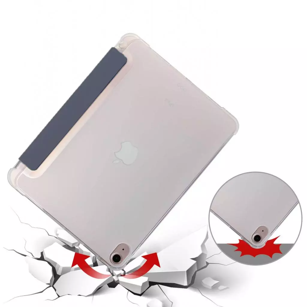 Чехол для планшета BeCover Soft TPU Apple Pencil Apple iPad Air 10.9 2020/2021 Deep Blue (705519) - 2 Чехол для планшета BeCover Soft TPU Apple Pencil Apple iPad Air 10.9 2020/2021 Deep Blue (705519) - 2