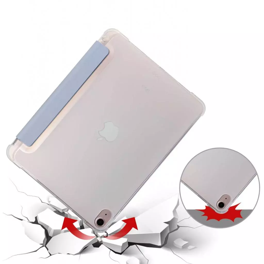 Чехол для планшета BeCover Soft TPU Apple Pencil Apple iPad Air 10.9 2020/2021 Purple (705525) - 2 Чехол для планшета BeCover Soft TPU Apple Pencil Apple iPad Air 10.9 2020/2021 Purple (705525) - 2