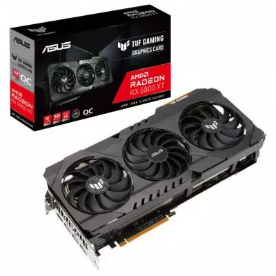 Видеокарта ASUS Radeon RX 6800 XT 16Gb TUF OC GAMING (TUF-RX6800XT-O16G-GAMING)