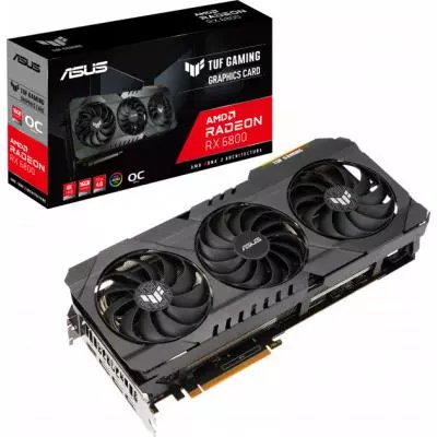 Видеокарта ASUS Radeon RX 6800 16Gb TUF OC GAMING (TUF-RX6800-O16G-GAMING)