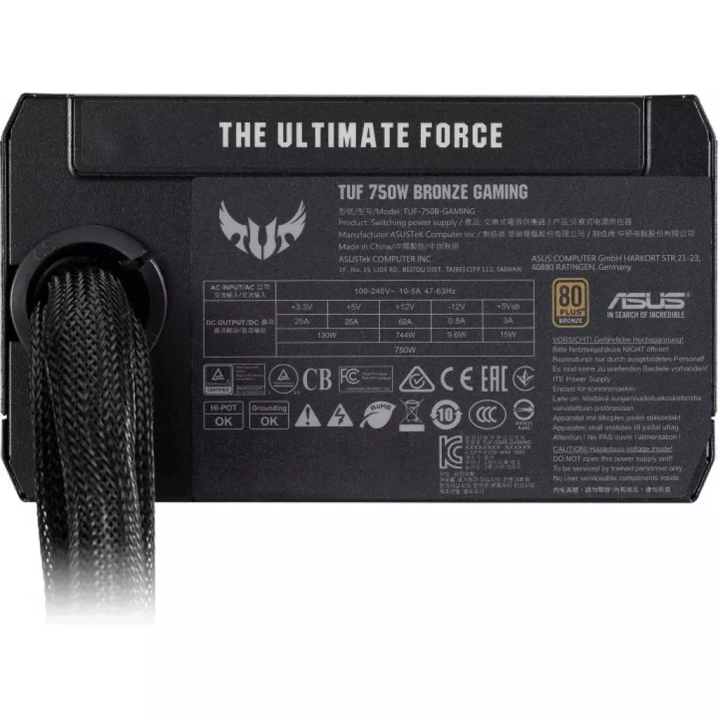 Блок питания ASUS 750W (TUF-GAMING-750B) - 11 Блок питания ASUS 750W (TUF-GAMING-750B) - 11