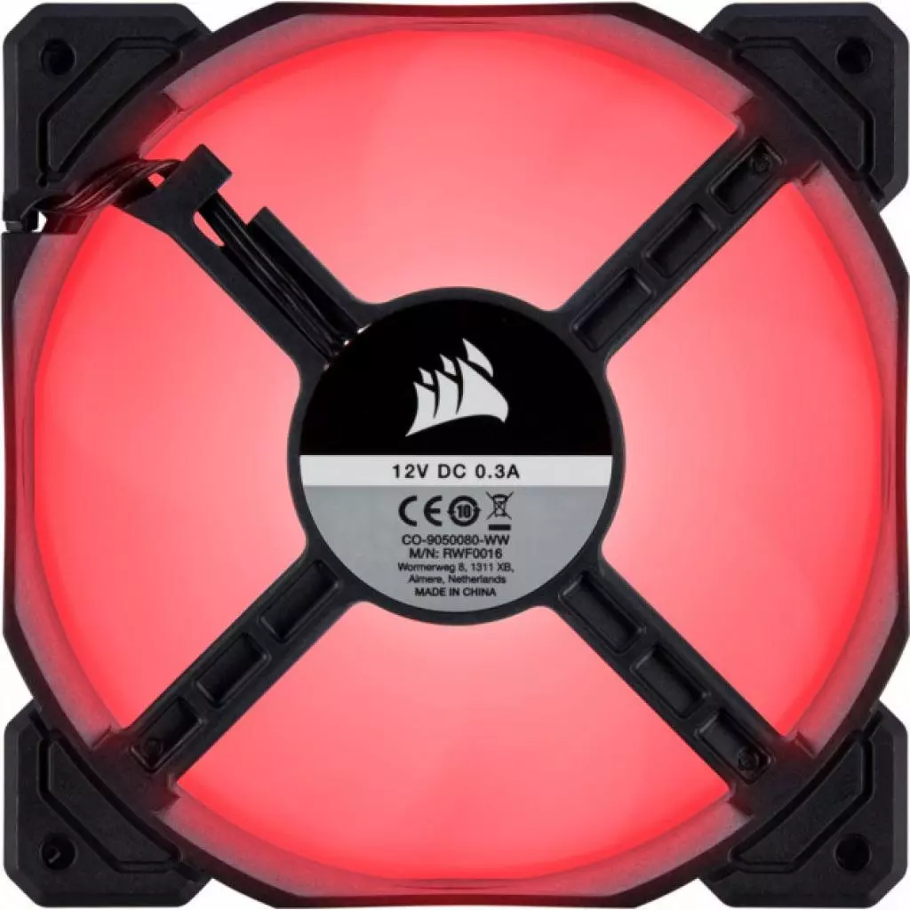Кулер для корпуса Corsair AF120 LED 2018 Red (CO-9050080-WW) - 2 Кулер для корпуса Corsair AF120 LED 2018 Red (CO-9050080-WW) - 2