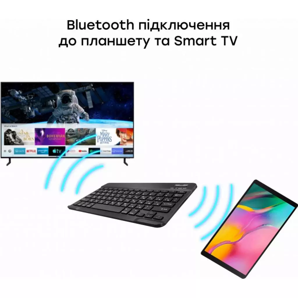 Клавиатура AirOn Easy Tap для Smart TV та планшета (4822352781027) - 6 Клавиатура AirOn Easy Tap для Smart TV та планшета (4822352781027) - 6