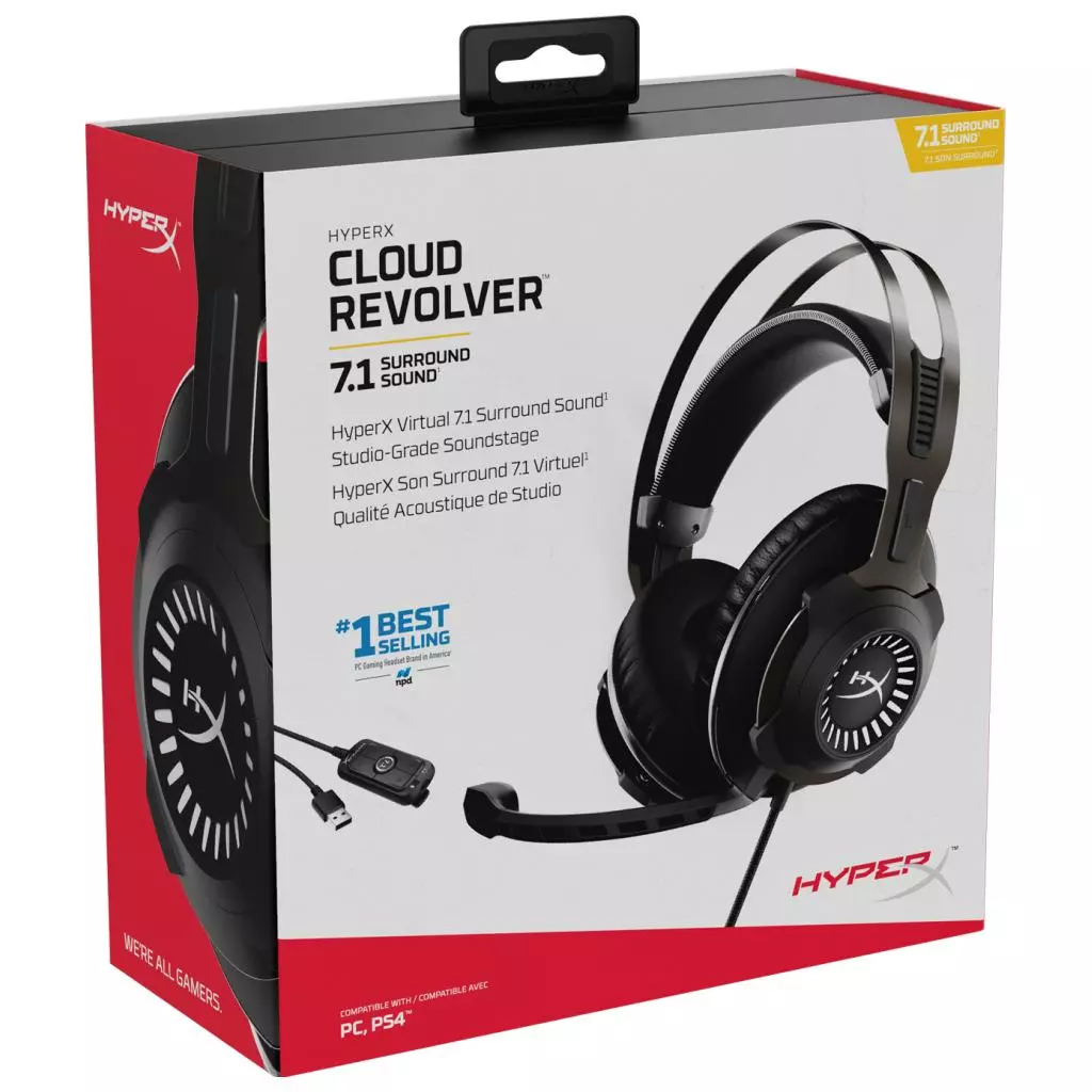 Наушники HyperX Cloud Revolver 7.1 Black (HHSR1-AH-GM/G) - 6