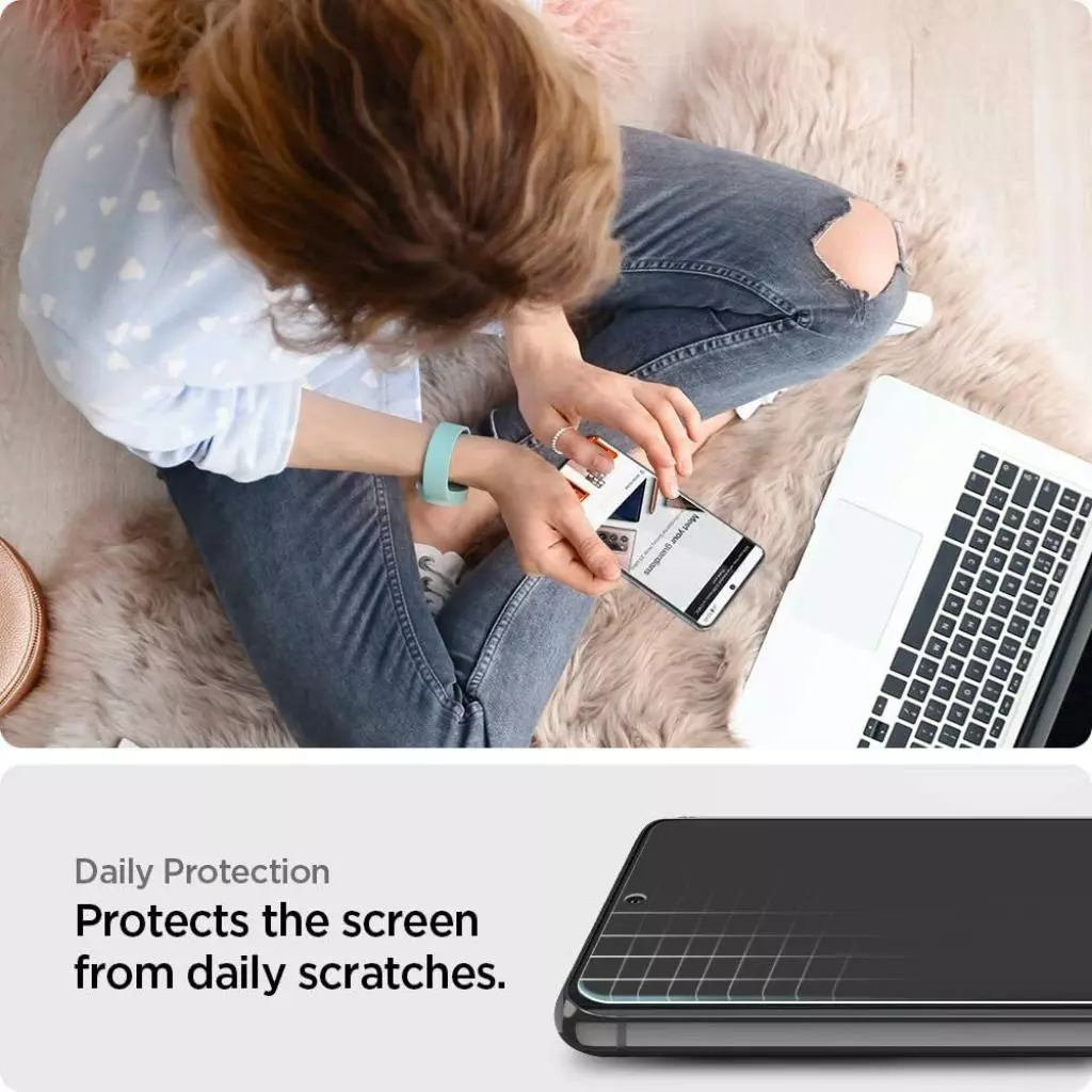 Пленка защитная Spigen Galaxy S21 NeoFlex Solid HD, Clear (AFL02557) - 2 Пленка защитная Spigen Galaxy S21 NeoFlex Solid HD, Clear (AFL02557) - 2