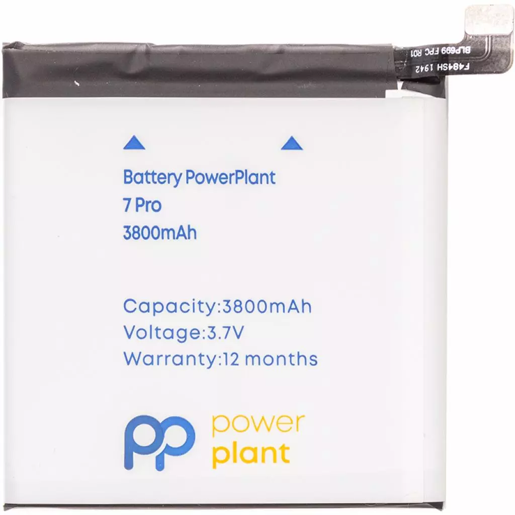 Аккумуляторная батарея для телефона PowerPlant OnePlus 7 Pro (BLP699) 3800mAh (SM130450)