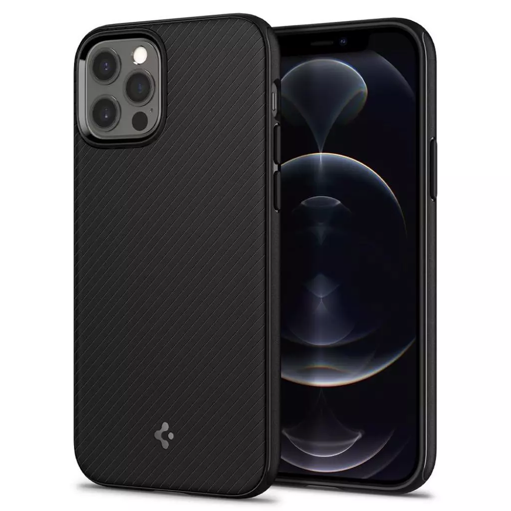 Чехол для моб. телефона Spigen Apple iPhone 12 / 12 Pro Mag Armor, Black (ACS01865) - 7 Чехол для моб. телефона Spigen Apple iPhone 12 / 12 Pro Mag Armor, Black (ACS01865) - 7