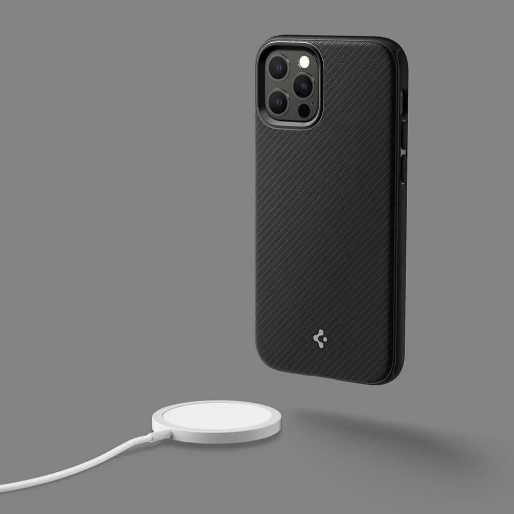Чехол для моб. телефона Spigen Apple iPhone 12 / 12 Pro Mag Armor, Black (ACS01865) - 11 Чехол для моб. телефона Spigen Apple iPhone 12 / 12 Pro Mag Armor, Black (ACS01865) - 11