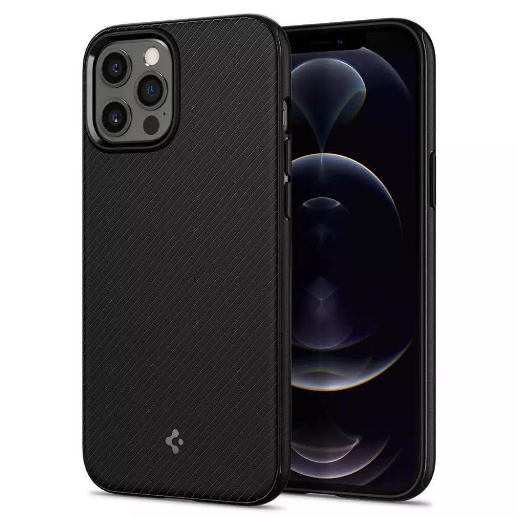 Чехол для моб. телефона Spigen Apple iPhone 12 Pro Max Mag Armor, Black (ACS01864) - 9 Чехол для моб. телефона Spigen Apple iPhone 12 Pro Max Mag Armor, Black (ACS01864) - 9