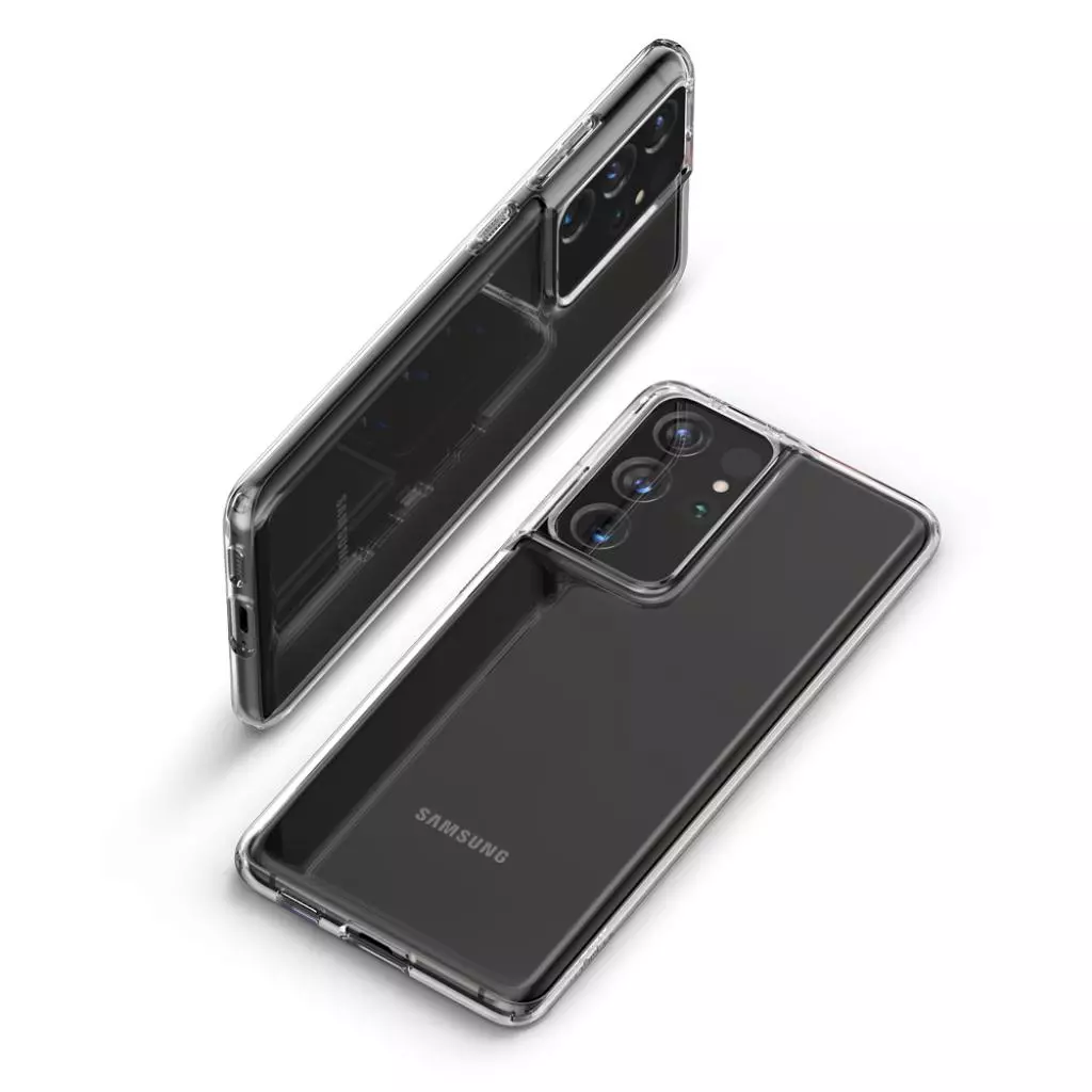 Чехол для моб. телефона Spigen Samsung Galaxy S21 Ultra Crystal Flex, Crystal Clear (ACS02378) - 4 Чехол для моб. телефона Spigen Samsung Galaxy S21 Ultra Crystal Flex, Crystal Clear (ACS02378) - 4