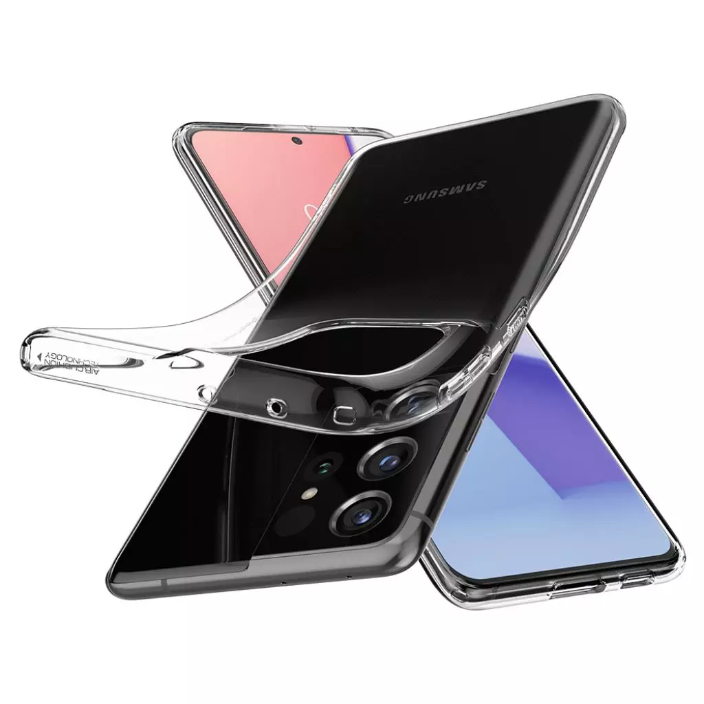 Чехол для моб. телефона Spigen Samsung Galaxy S21 Ultra Crystal Flex, Crystal Clear (ACS02378) - 7 Чехол для моб. телефона Spigen Samsung Galaxy S21 Ultra Crystal Flex, Crystal Clear (ACS02378) - 7