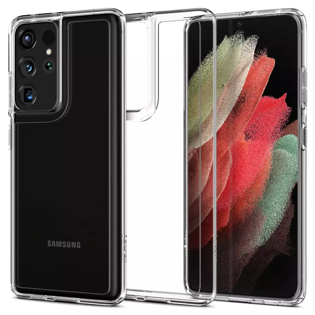 Чехол для моб. телефона Spigen Samsung Galaxy S21 Ultra Crystal Hybrid, Crystal Clear (ACS02379) - 7 Чехол для моб. телефона Spigen Samsung Galaxy S21 Ultra Crystal Hybrid, Crystal Clear (ACS02379) - 7