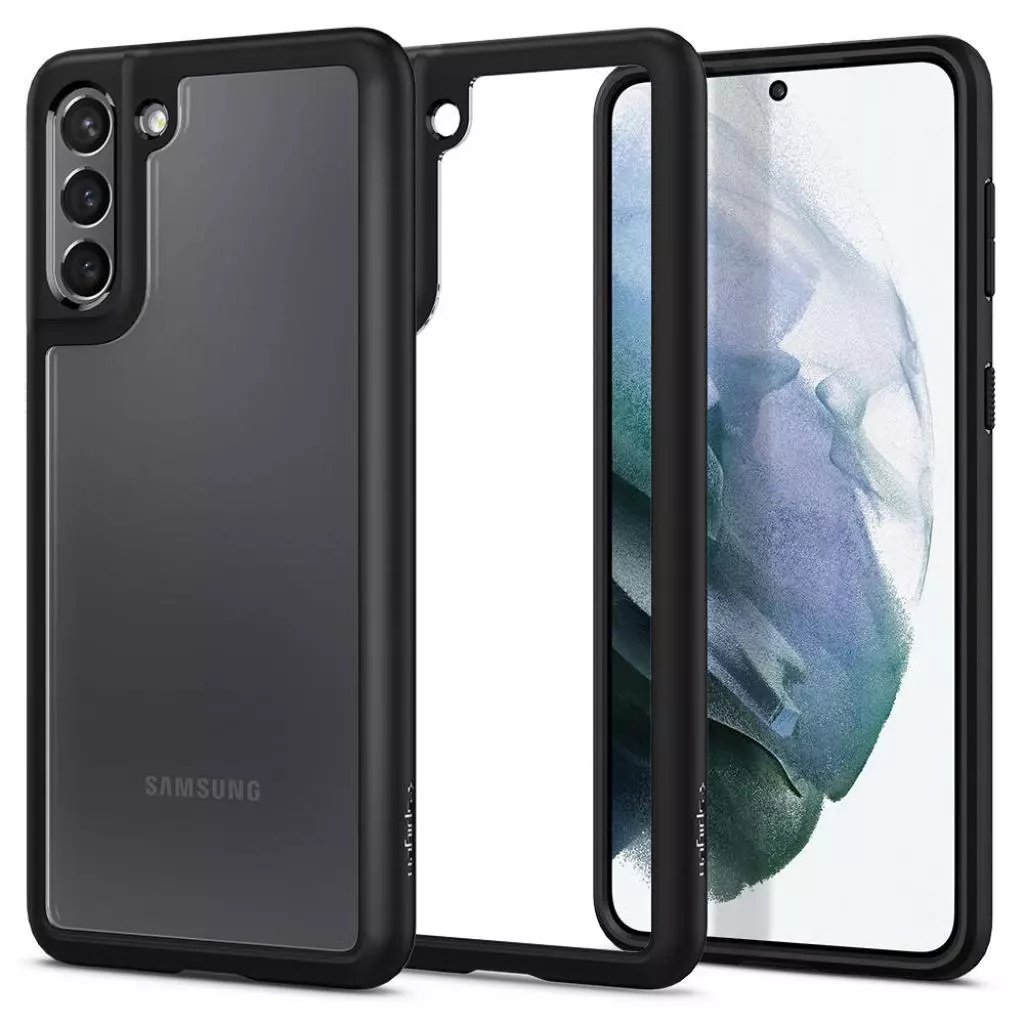 Чехол для моб. телефона Spigen Samsung Galaxy S21 Ultra Hybrid, Matte Black (ACS02424) - 4 Чехол для моб. телефона Spigen Samsung Galaxy S21 Ultra Hybrid, Matte Black (ACS02424) - 4